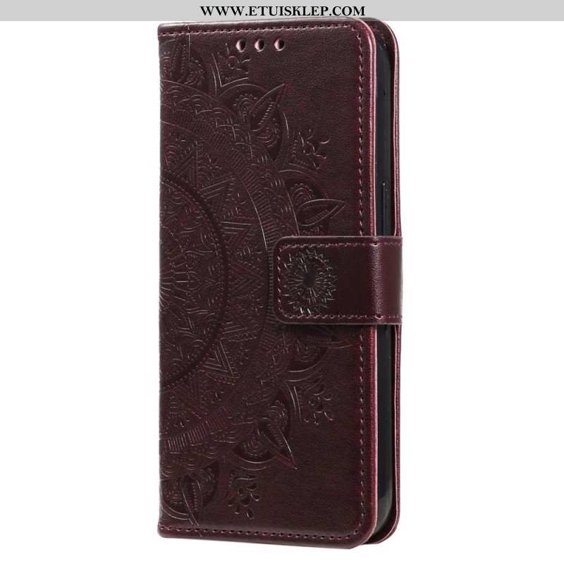 Etui Folio do Xiaomi Redmi Note 12 4G Mandala Sun Ze Smyczą